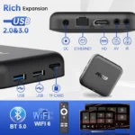 2025 Global Edition R69 Android 14 TV Box Wifi 6 with Bluetooth 5.0 Google YouTube Media Player Set-Top Box Support Voice remote - Image 6
